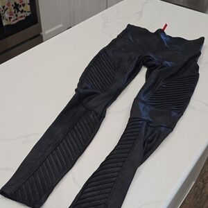 Spanx Black Moto Leggings